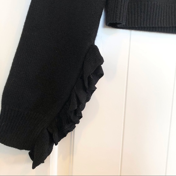 NWOT, Helmut Lang Cropped Sweater, Black, Med - Picture 4 of 6